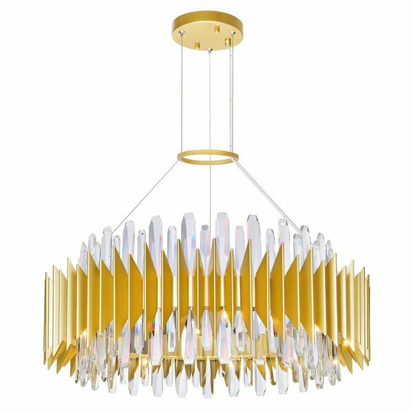 Cwi Lighting 18 Light Chandelier With Satin Gold Finish 1247P28-18-602